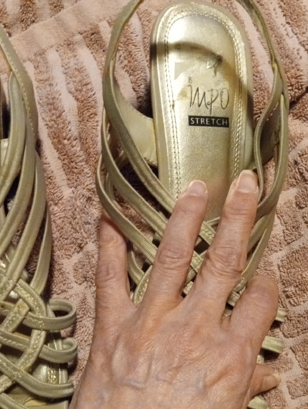 Impo Braided Strappy Sandals in Olive - Picture 3 of 4